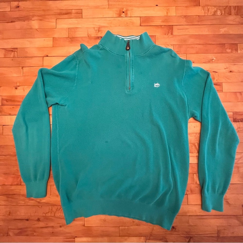 Southern Tide Club Green Quarter Zip